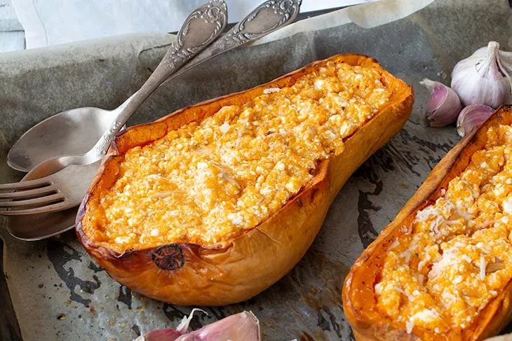 Vegan Baked Butternut Squash