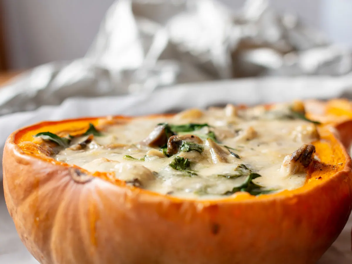 Cheesy Stuffed Butternut Squash