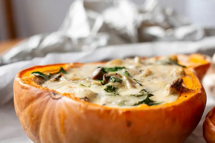 Cheesy Stuffed Butternut Squash