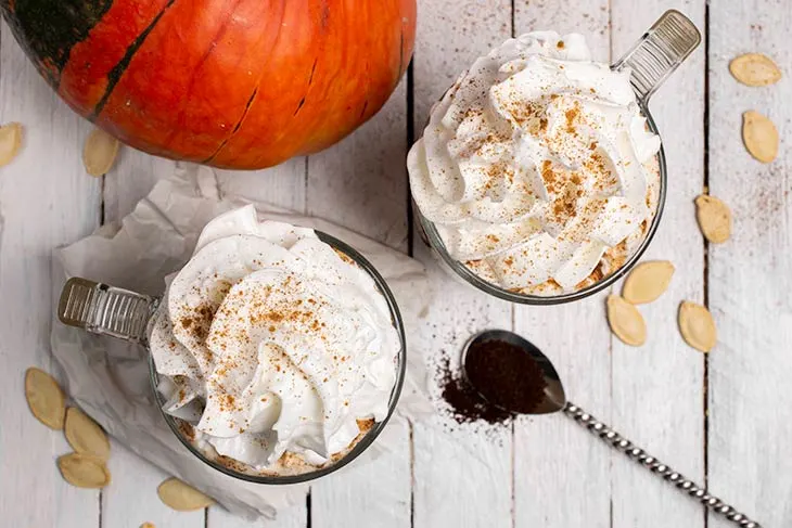 Vegan Pumpkin Spice Latte at home