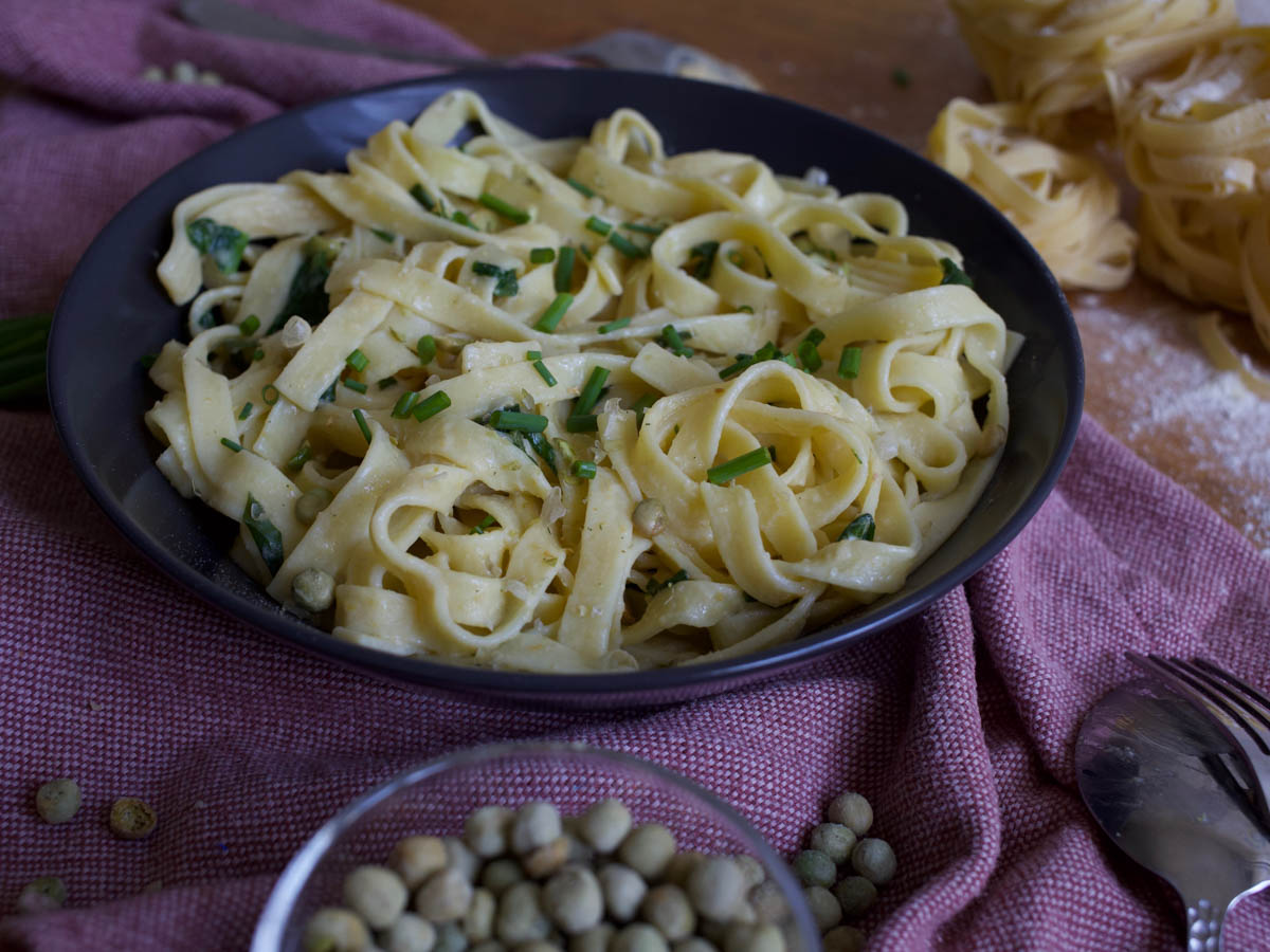 Hummus Tagliatelle Pasta