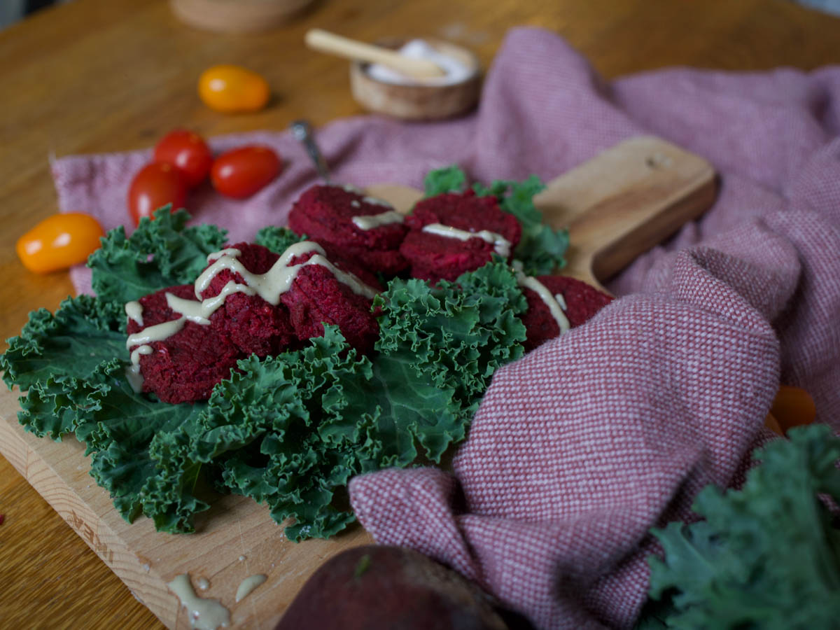 Pink Beetroot Falafels