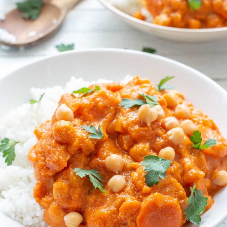 Pumpkin curry vegan