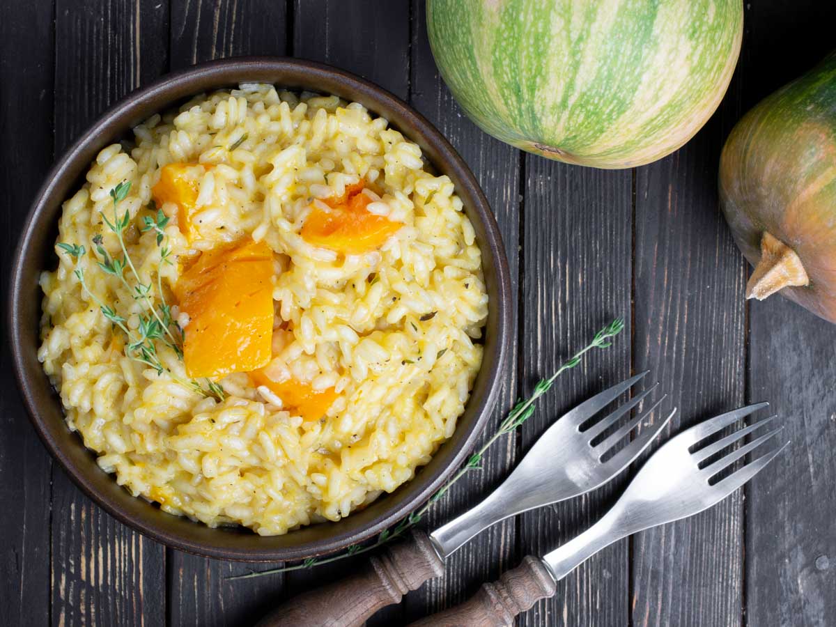 Pumpkin risotto 