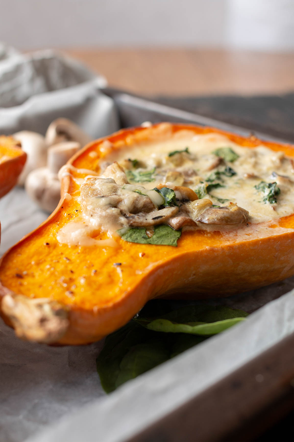 Savory Stuffed Butternut Squash 