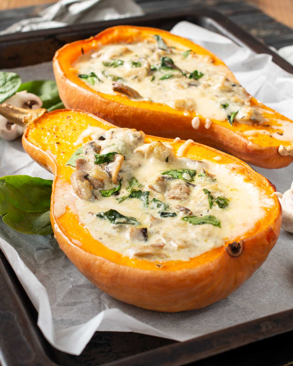 easy Stuffed Butternut Squash