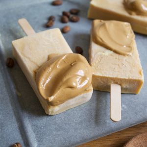 Vegan Dalgona Coffee Popsicles Inghetata cu cafea