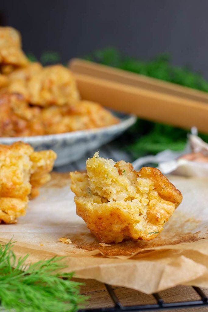 Gluten-Free Vegan Garlic Cheesy Biscuits - Gourmandelle