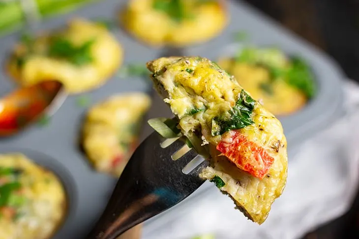 vegan mini omelette