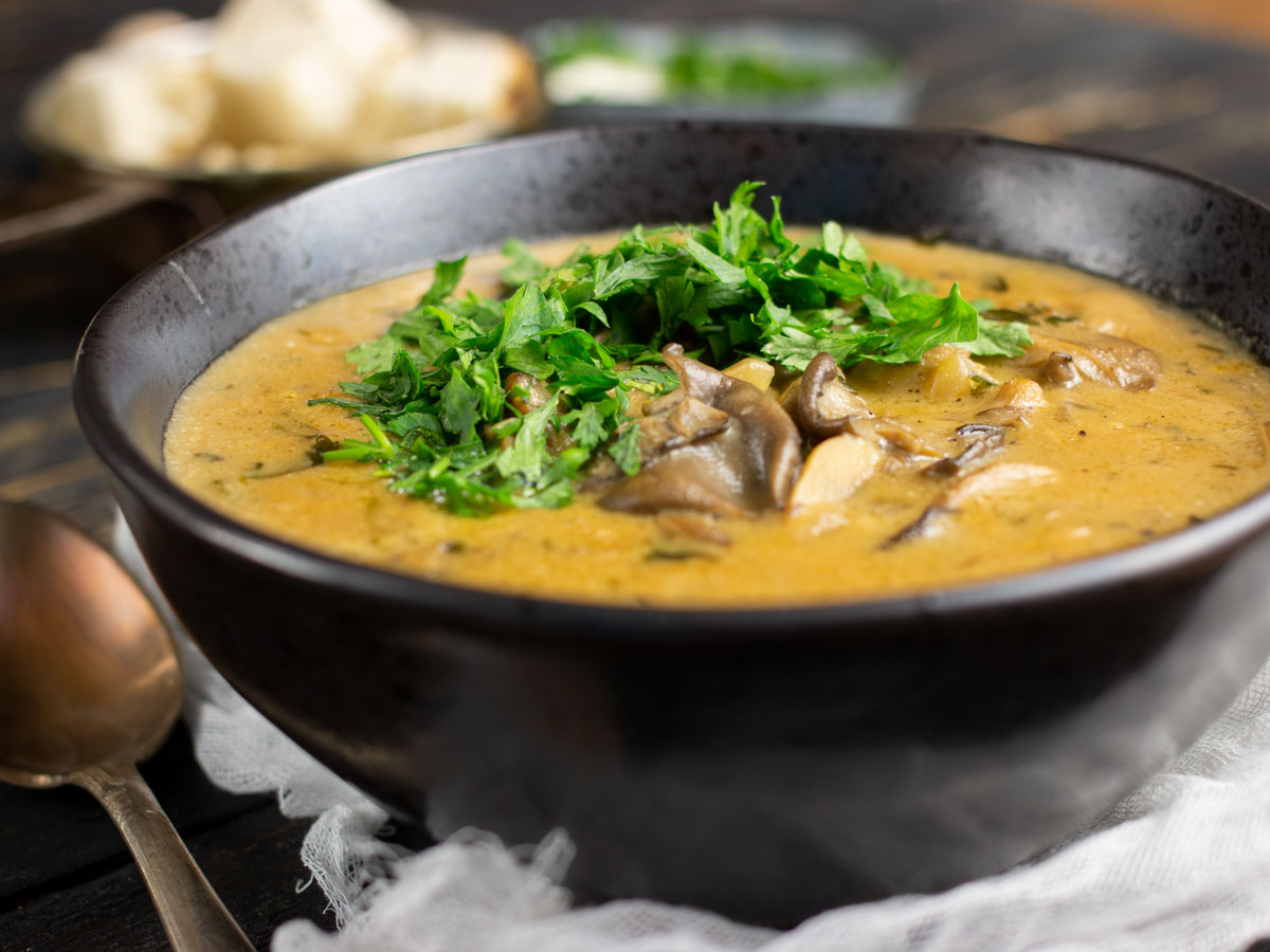 mixed mushroom soup easy recipe