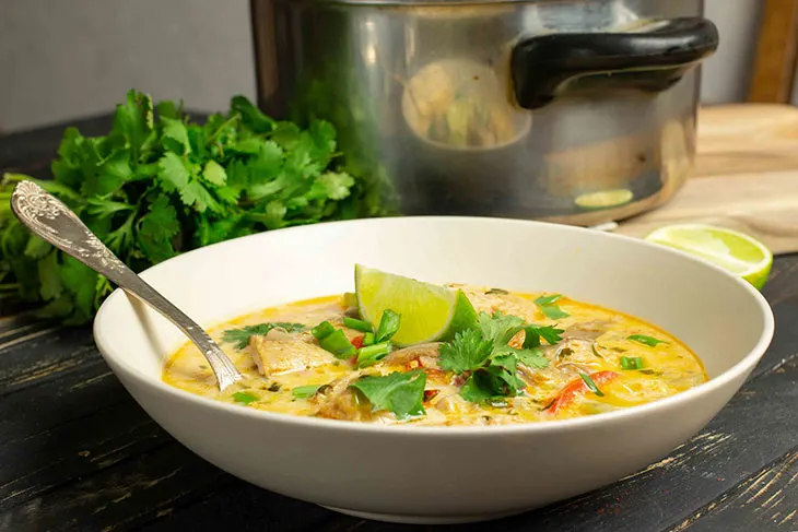 Supa curry cu pui vegan