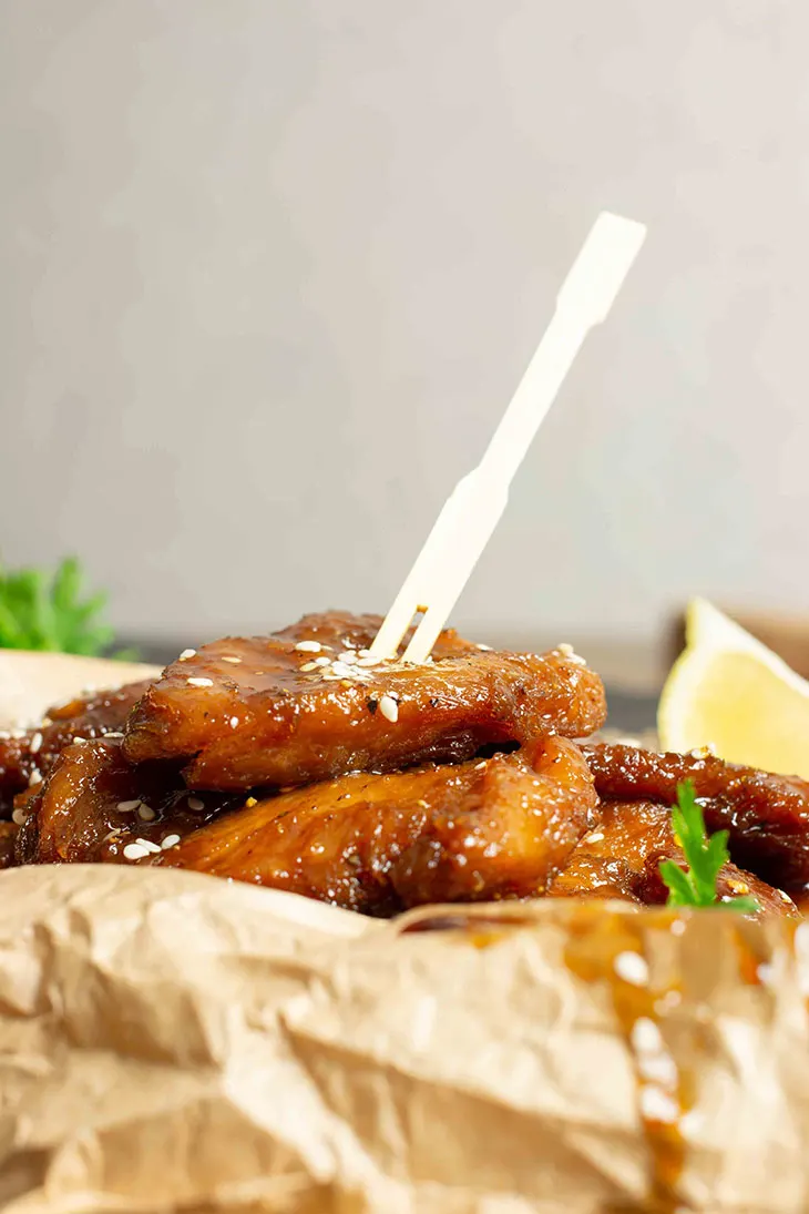 Vegan Teriyaki Wings Appetizer