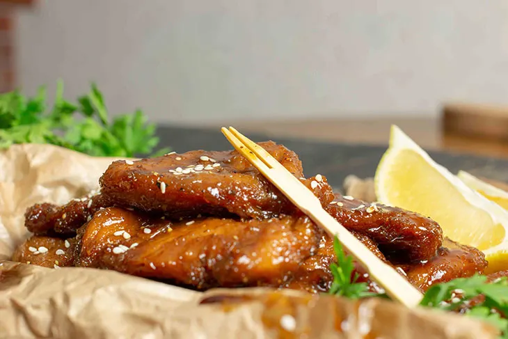 Vegan Teriyaki Wings Comfort Food