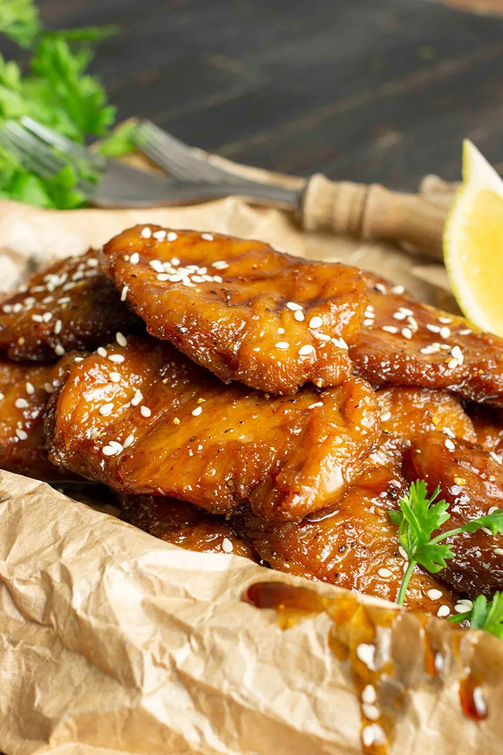 Vegan Teriyaki Wings Snack