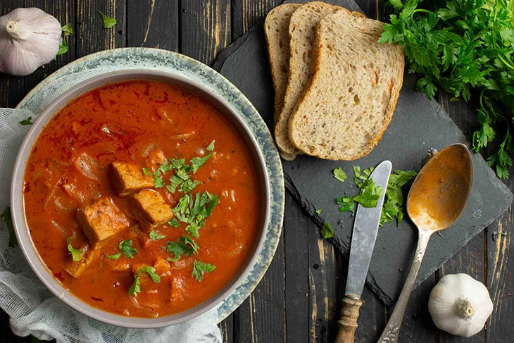 Vegan goulash soup recipe