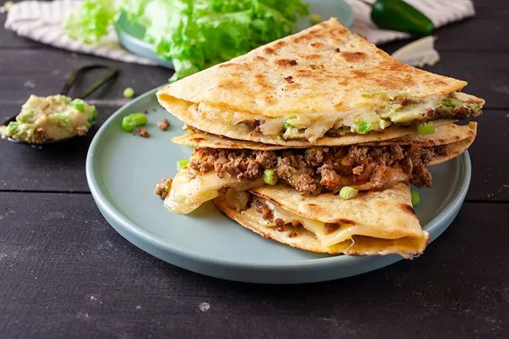 Ground Soy Quesadillas vegan