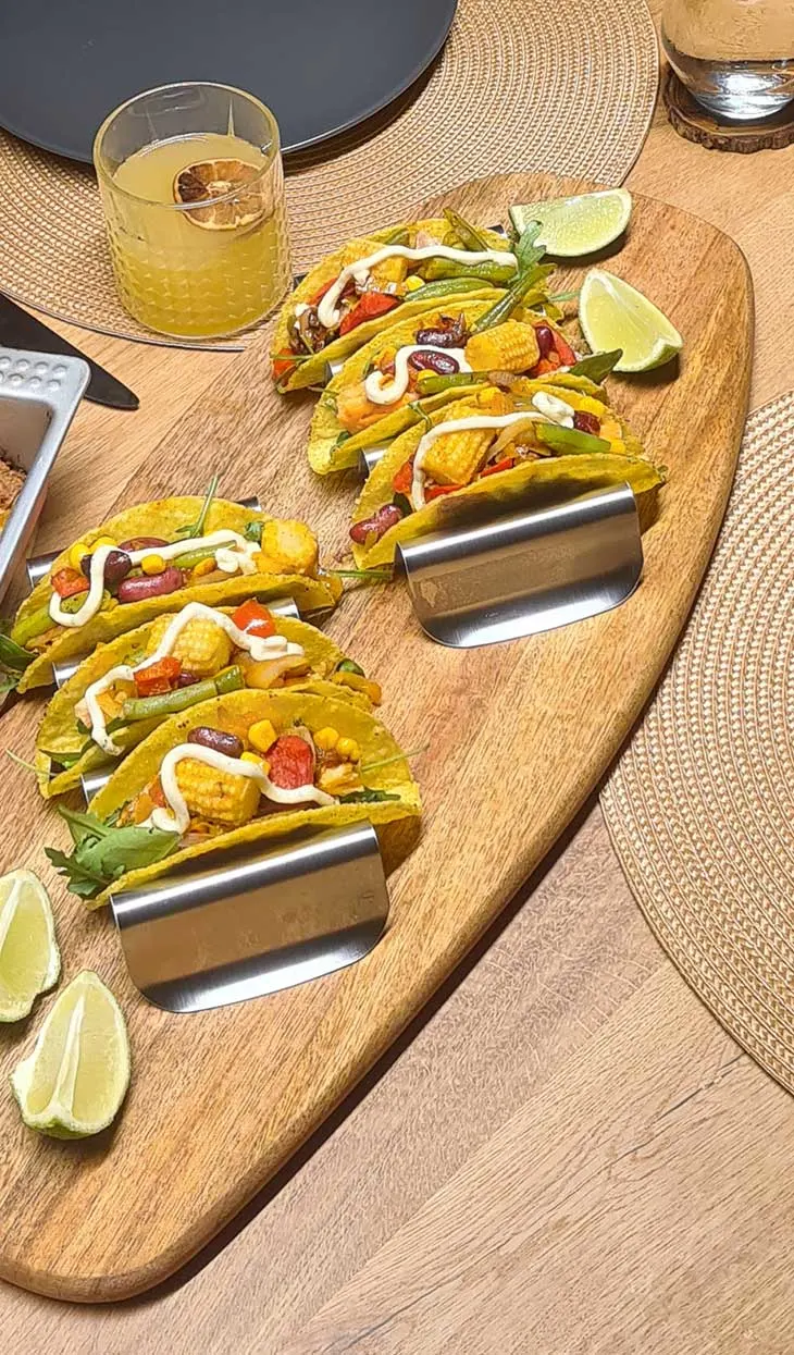 Taco Shells cu legume de post