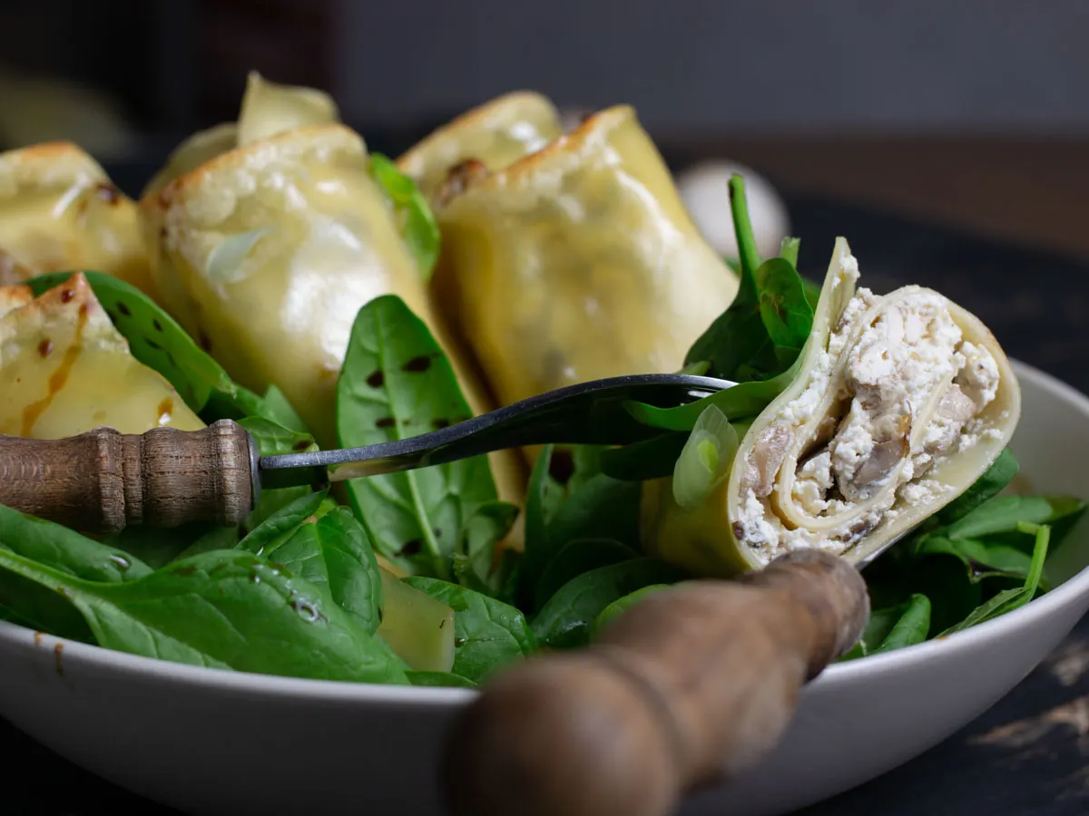 Mushroom Lasagna Roll-ups Recipe