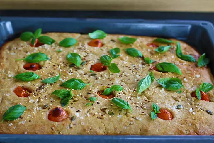 Tomato Basil Focaccia