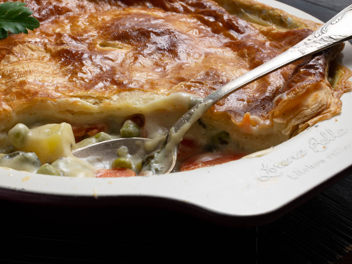 Vegetable pot pie vegan recipe