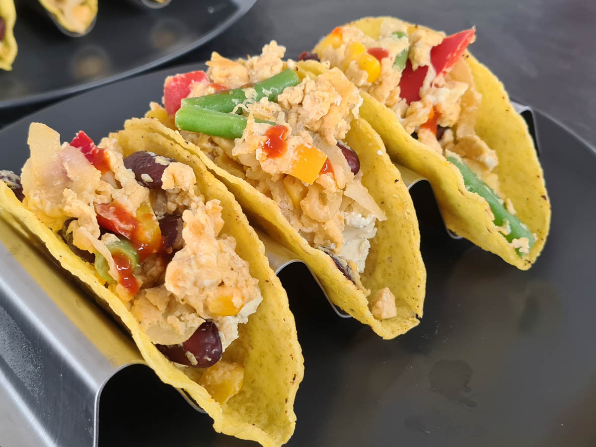 Breakfast Tacos with Scrambled eggs