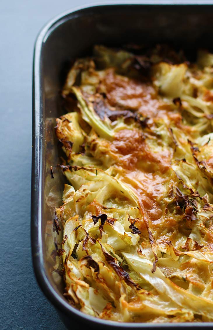 Cheesy cabbage casserole