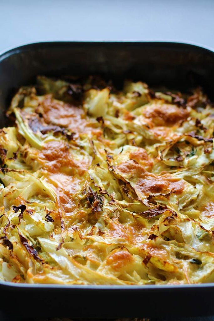 Cheesy Cabbage Casserole Gourmandelle