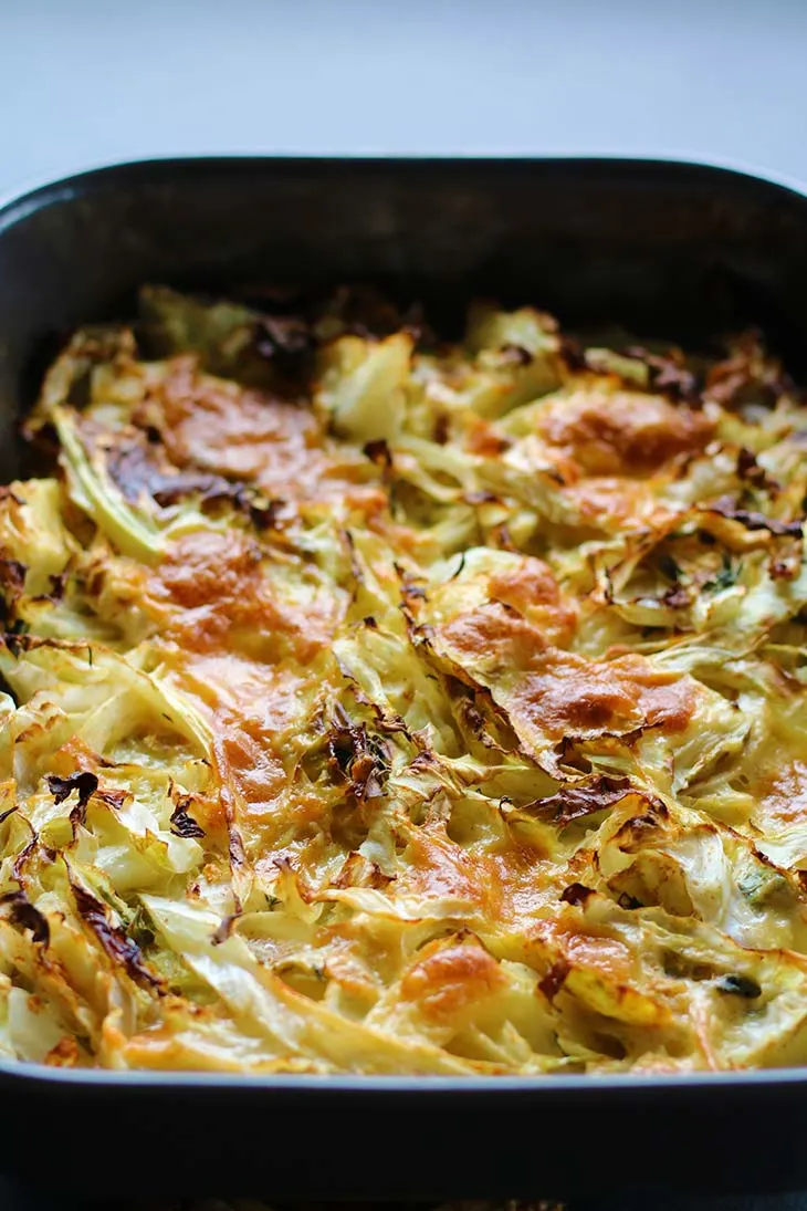 Cheesy Cabbage Casserole - Gourmandelle