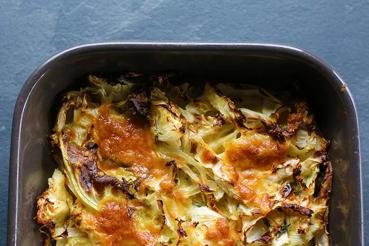 vegetarian Cheesy Cabbage Casserole