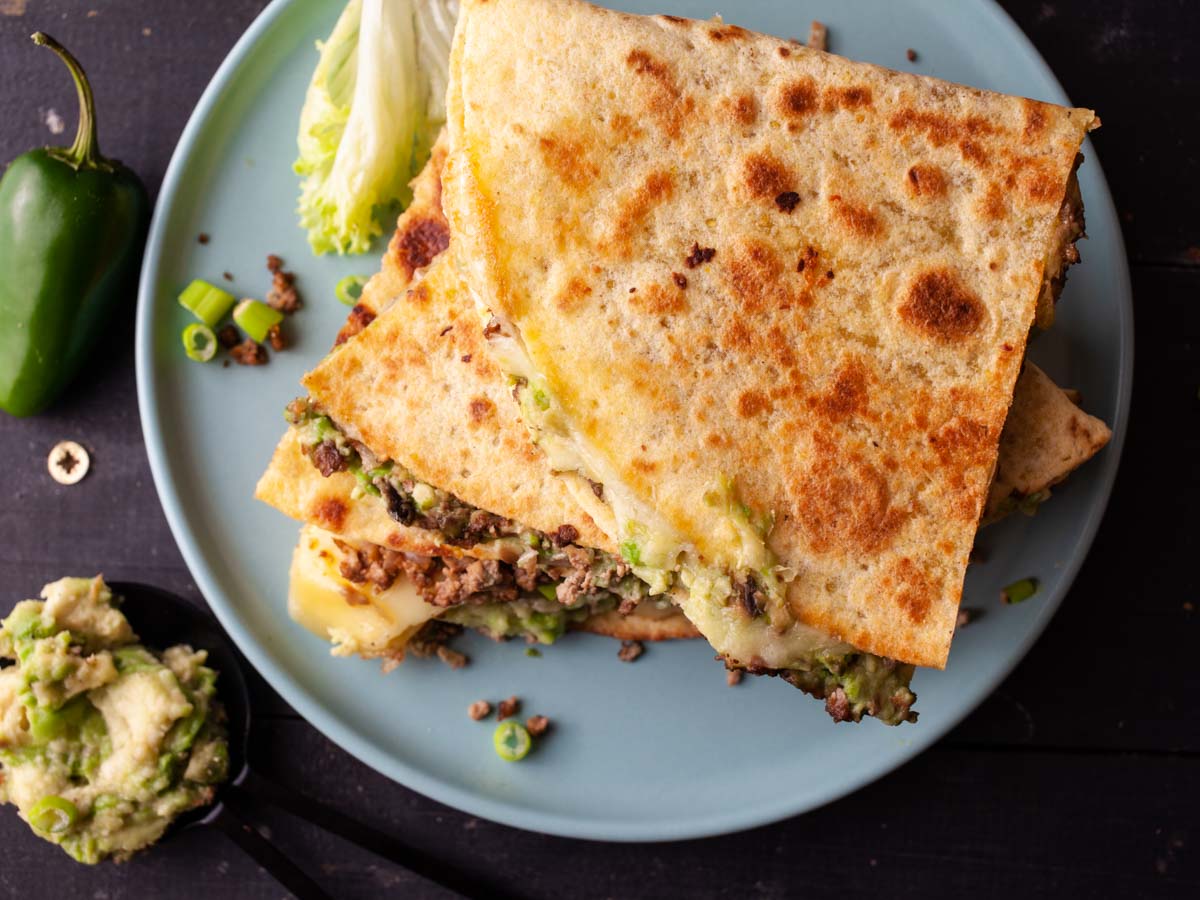 Ground Soy Quesadillas Vegan