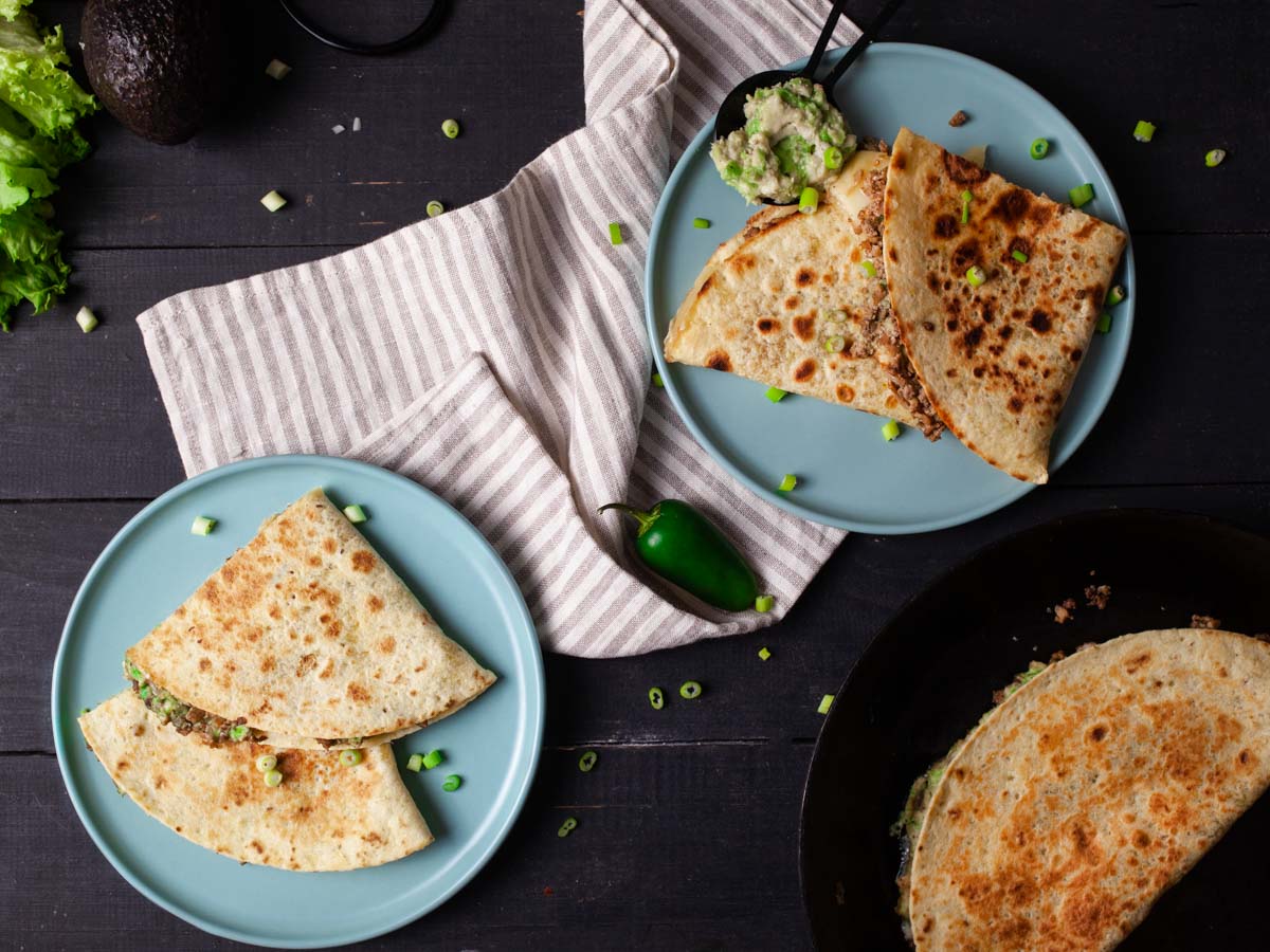 Ground Soy Quesadillas