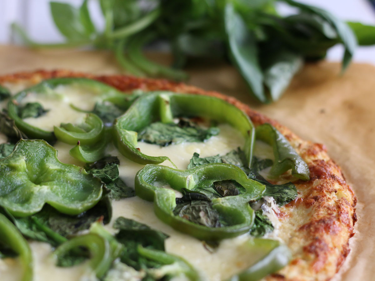 Keto Pizza with Cauliflower Crust