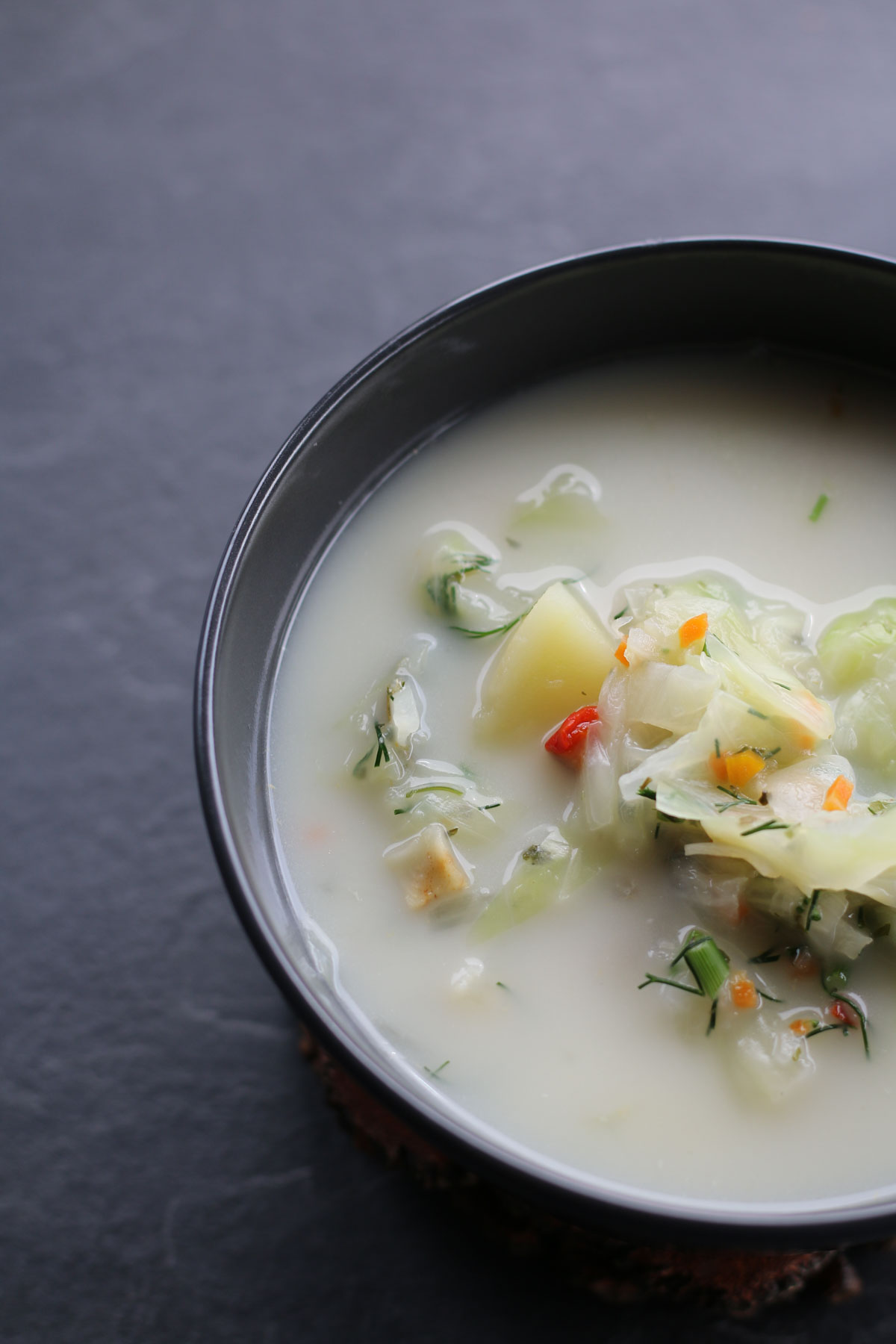 vegan Potato Cabbage Soup 