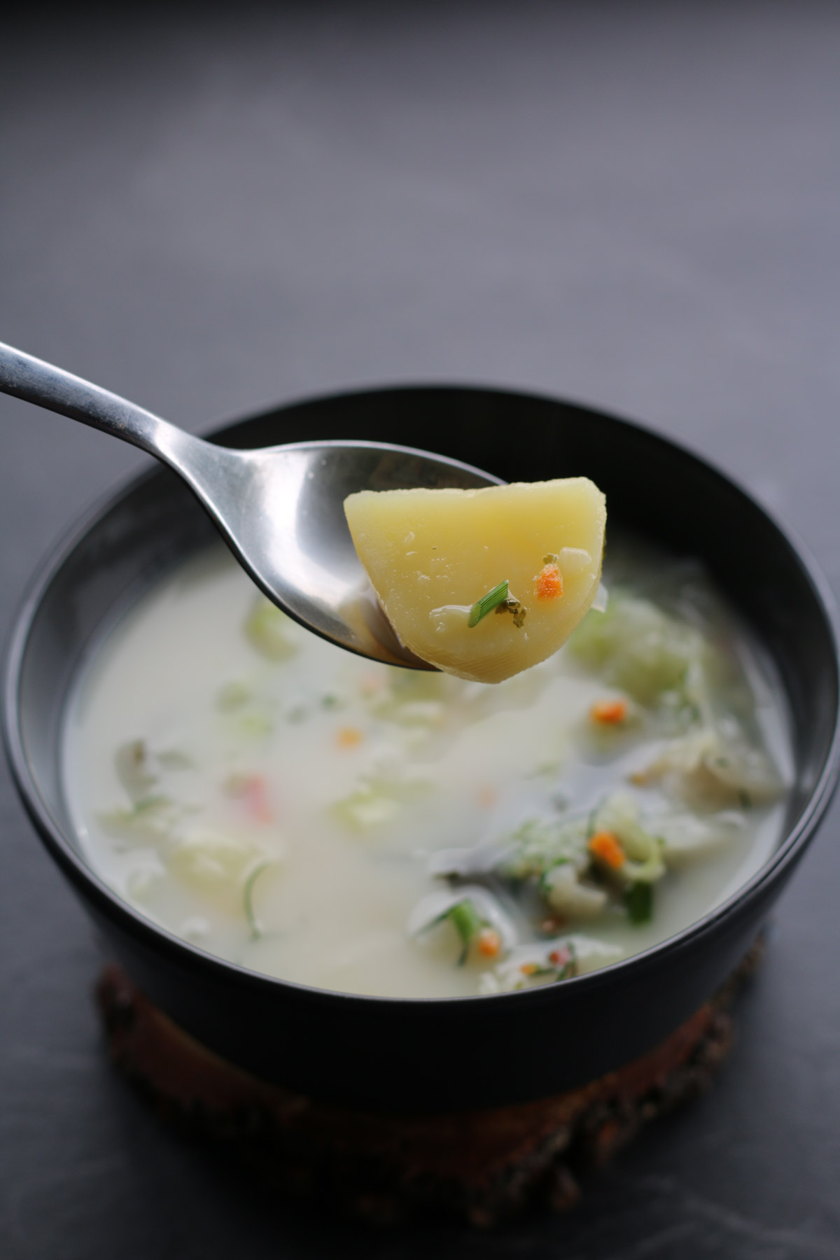 Potato Cabbage Soup vegan recipe