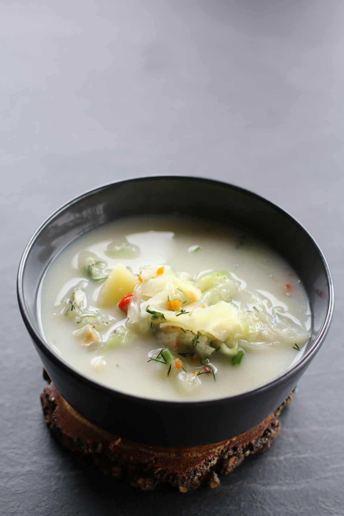 how to make potato cabbage soup