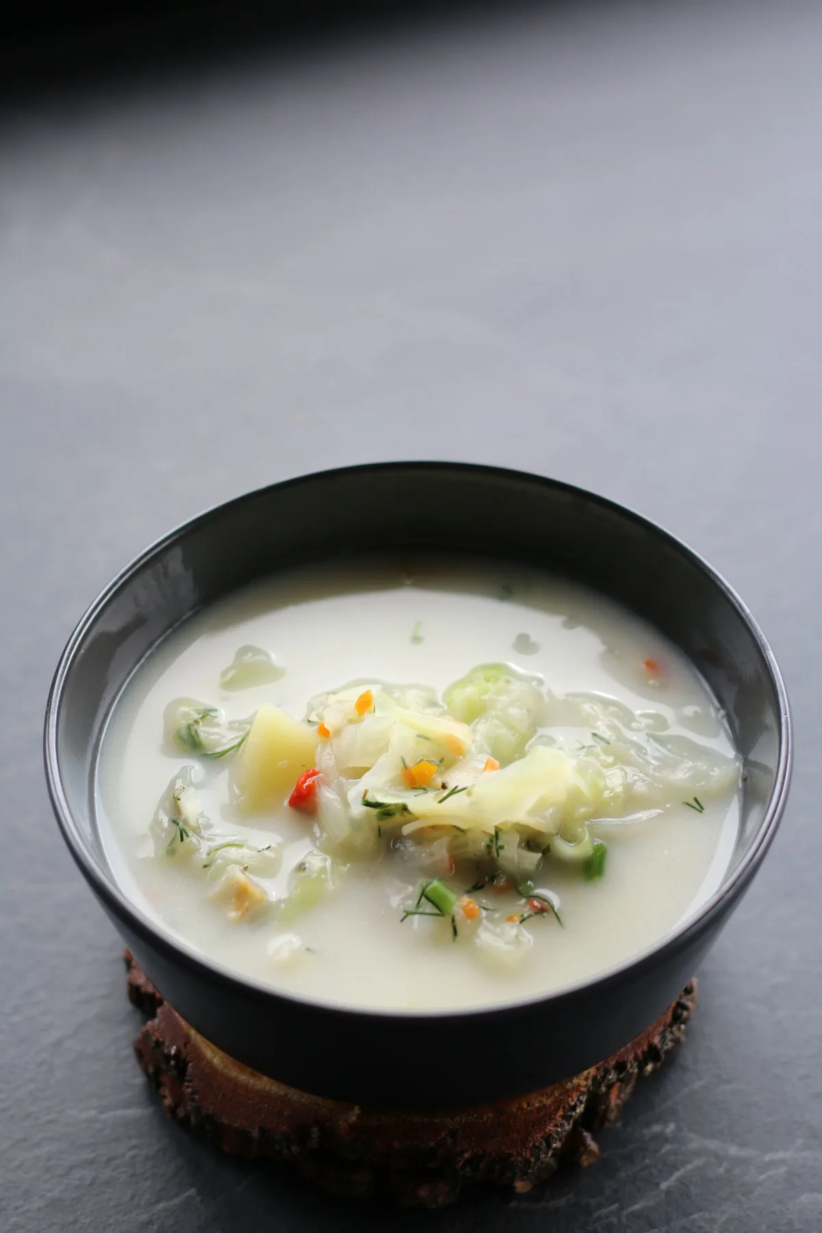 healthy vegan potato cabbage soup