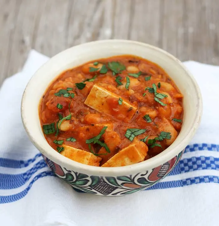 Smoky Beans Stew with tofu