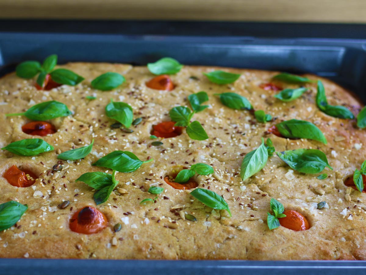 Tomato Basil Focaccia