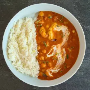 Chana Butter Paneer with Basmati Rice