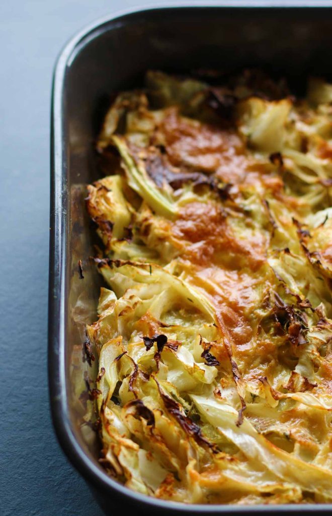 Cheesy Cabbage Casserole (Easy Vegetarian, Low Carb) - Gourmandelle