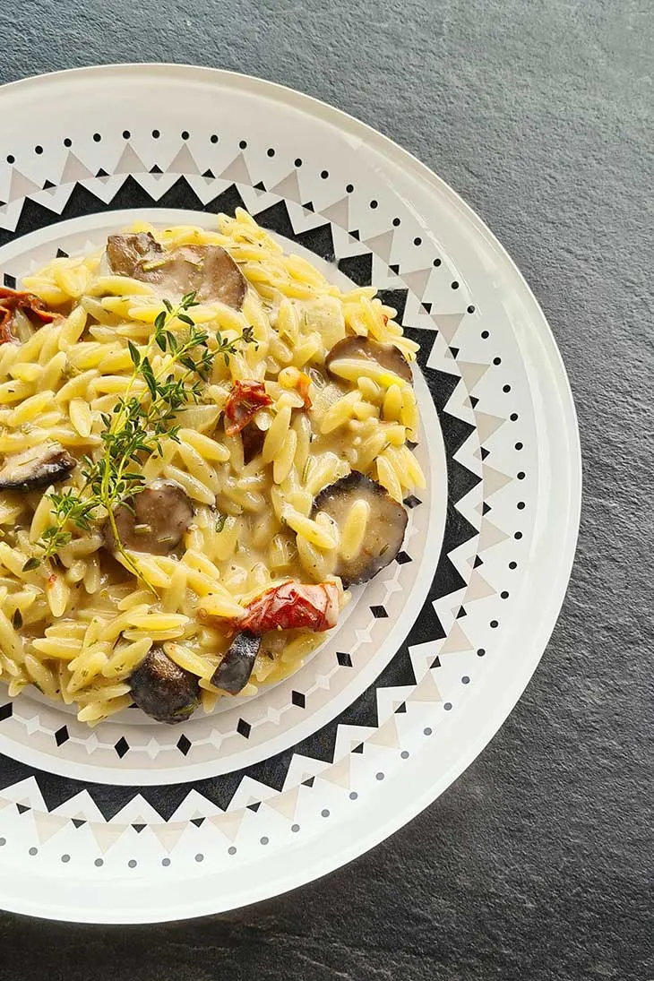 Creamy Truffle Orzo main dish