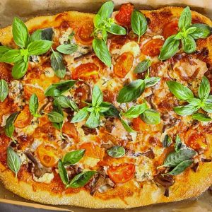 mushroom artichoke homemade pizza de casa cu ciuperci si anghinare