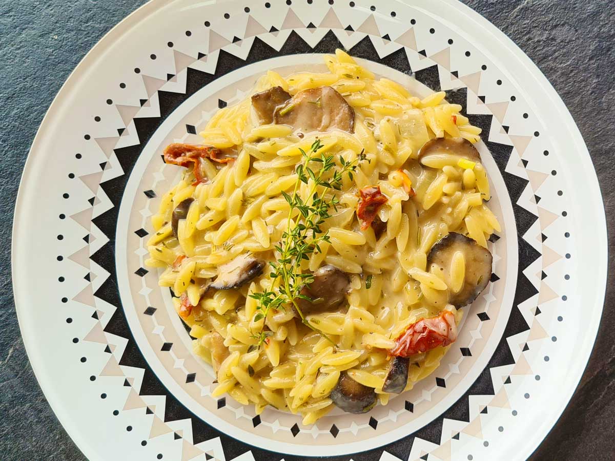 creamy truffle orzo recipe