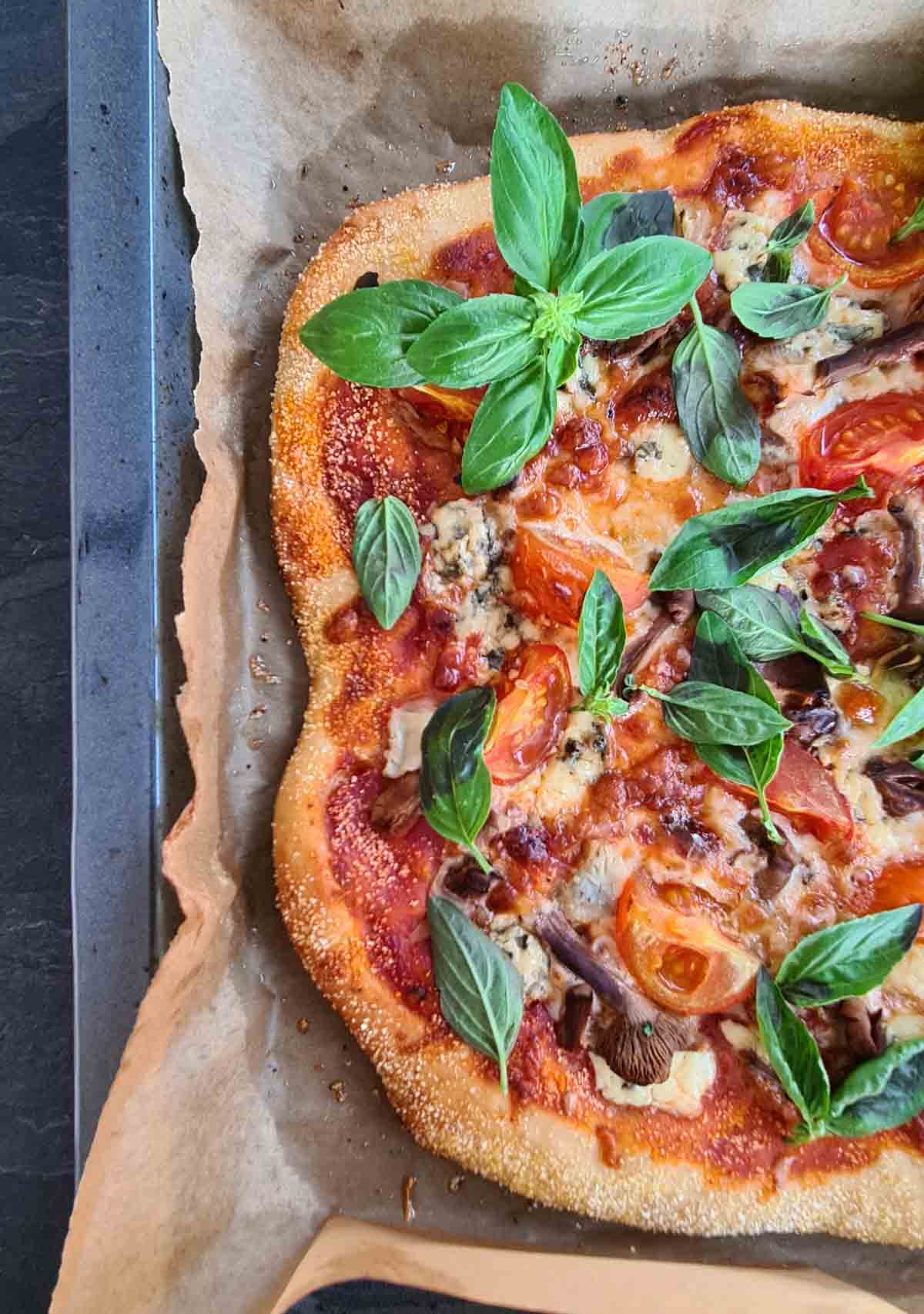 recipe artichoke mushroom homemade pizza