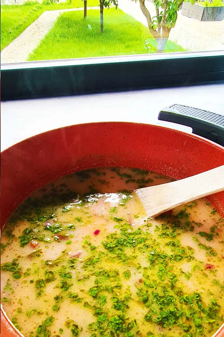 beet greens soup ciorba de frunze de sfecla