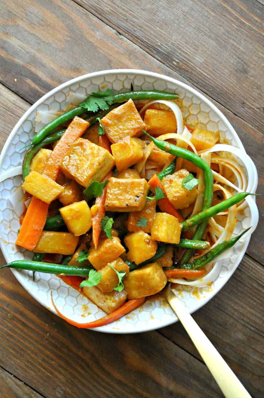 Vegan Pineapple Tofu Curry