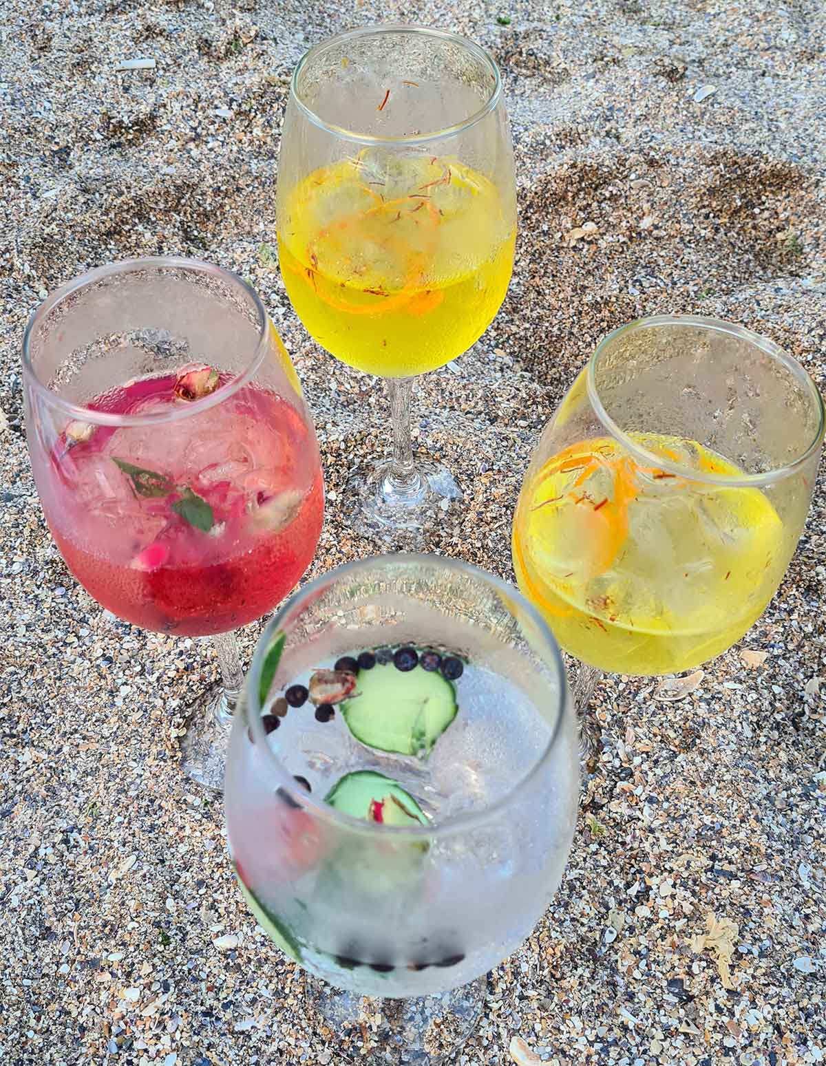 cocktails on the beach