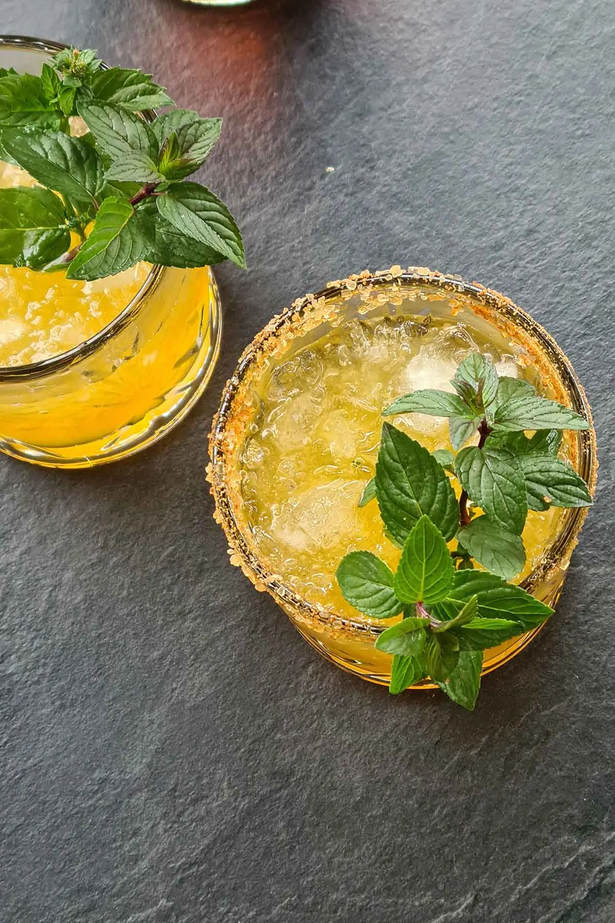 Dark Rum Spiced Mojito cocktail recipe
