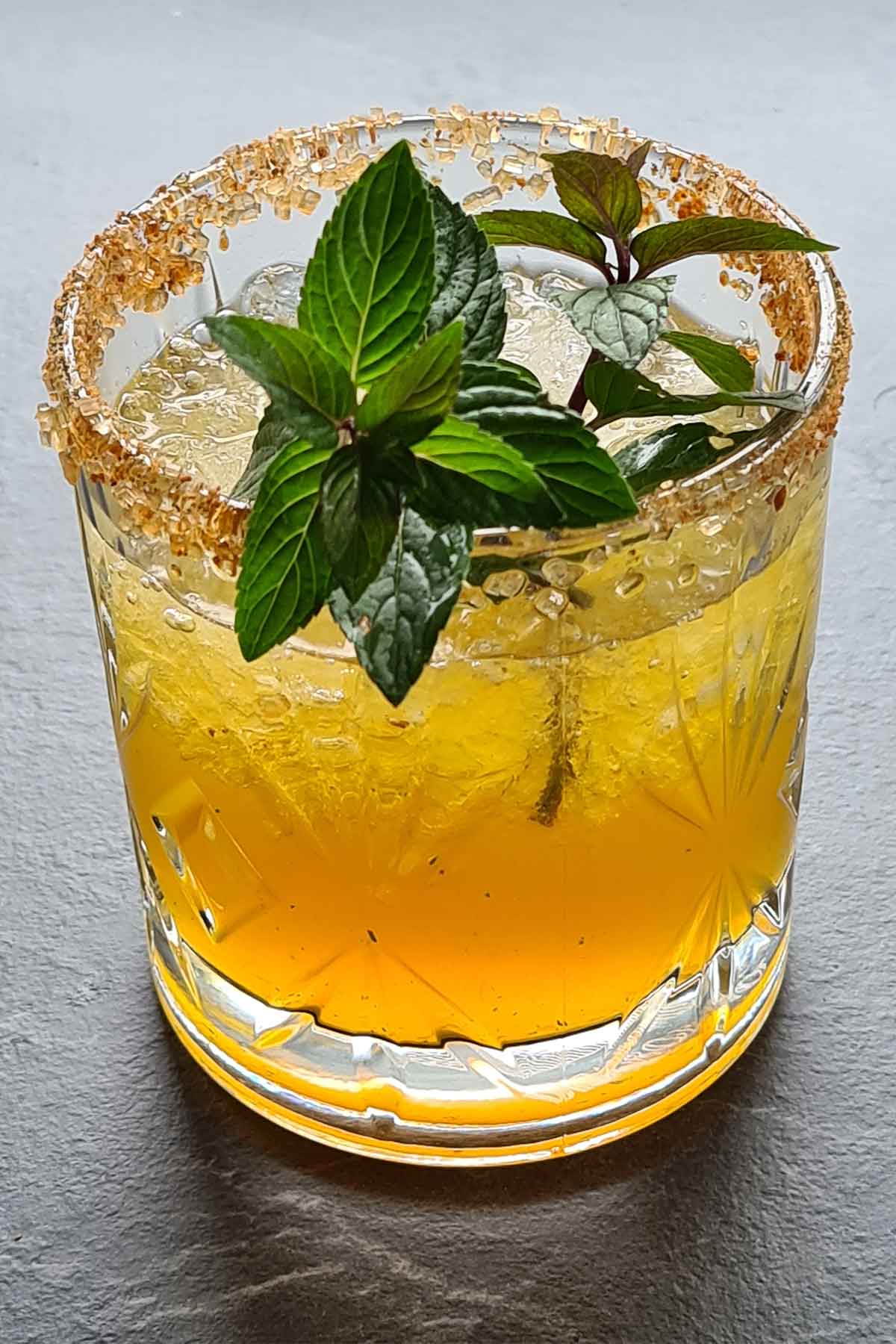 Dark Rum Spiced Mojito festive cocktail recipe