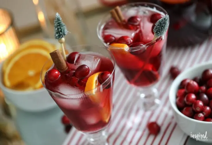 Non-Alcoholic Sangria for Christmas